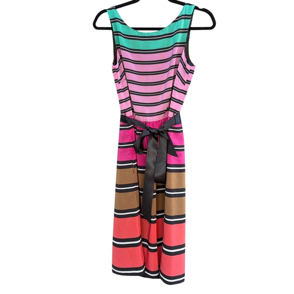 Donna Rico New York Striped Sleeveless Dress with Belt, women's 6